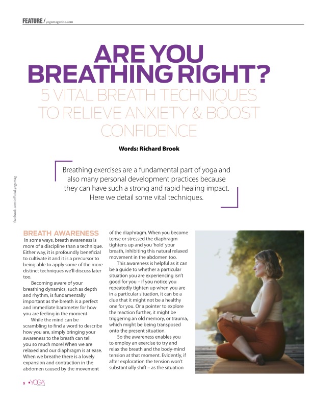 Yoga Magazine Are you breathing right 1